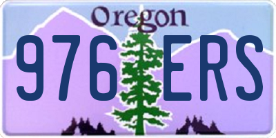 OR license plate 976ERS