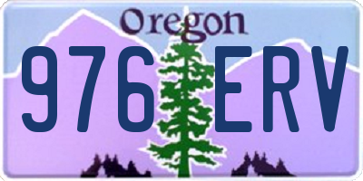 OR license plate 976ERV