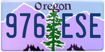 OR license plate 976ESE