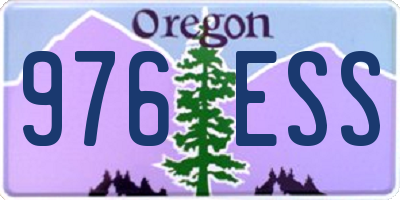 OR license plate 976ESS