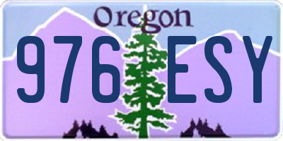 OR license plate 976ESY