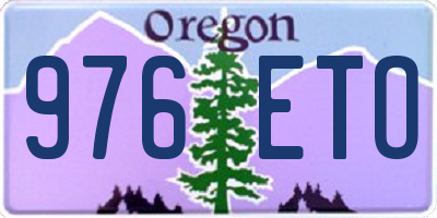 OR license plate 976ETO