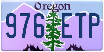 OR license plate 976ETP