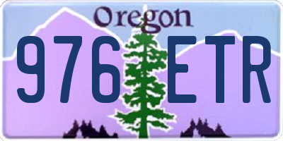 OR license plate 976ETR