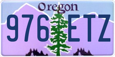 OR license plate 976ETZ
