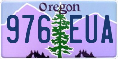 OR license plate 976EUA