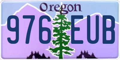 OR license plate 976EUB