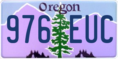 OR license plate 976EUC