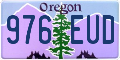OR license plate 976EUD