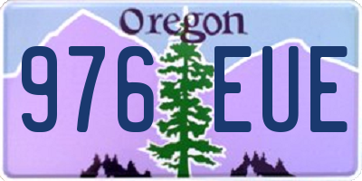 OR license plate 976EUE