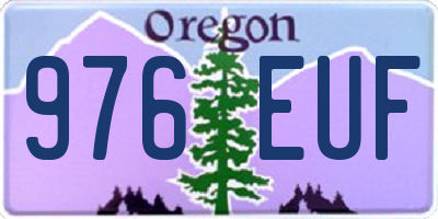 OR license plate 976EUF