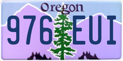 OR license plate 976EUI