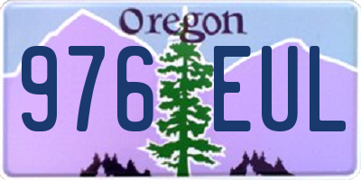 OR license plate 976EUL