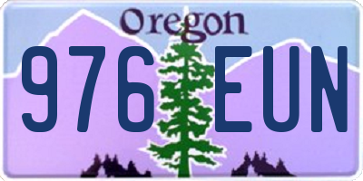 OR license plate 976EUN