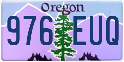 OR license plate 976EUQ