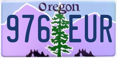 OR license plate 976EUR