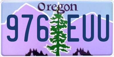 OR license plate 976EUU