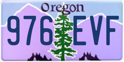 OR license plate 976EVF