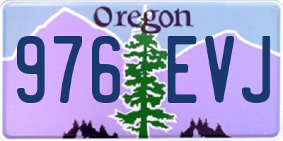 OR license plate 976EVJ