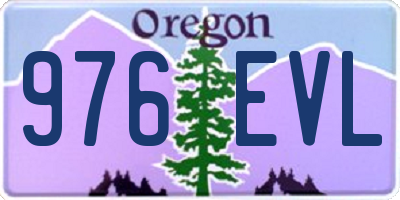 OR license plate 976EVL