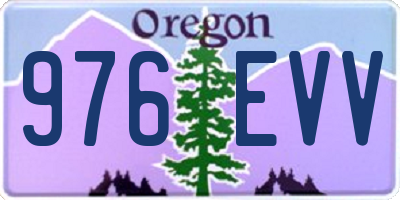 OR license plate 976EVV