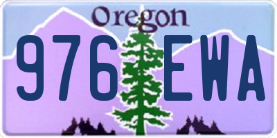 OR license plate 976EWA