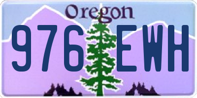 OR license plate 976EWH