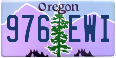 OR license plate 976EWI