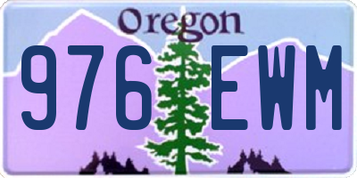 OR license plate 976EWM