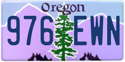 OR license plate 976EWN
