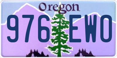 OR license plate 976EWO