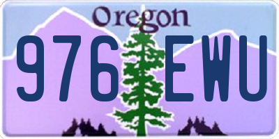 OR license plate 976EWU
