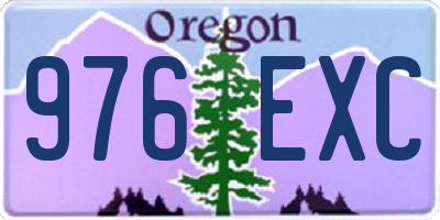 OR license plate 976EXC