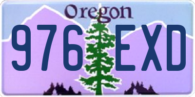 OR license plate 976EXD