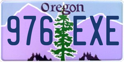 OR license plate 976EXE