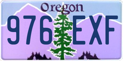OR license plate 976EXF