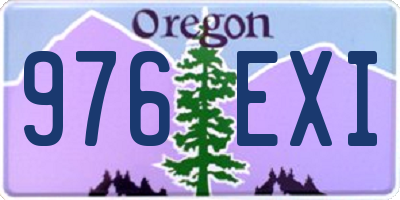 OR license plate 976EXI