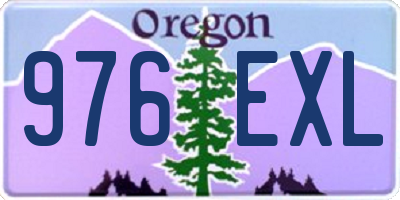 OR license plate 976EXL