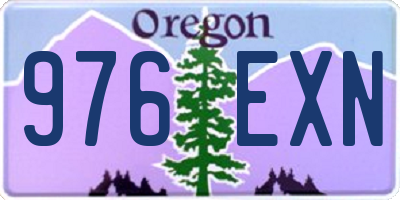 OR license plate 976EXN