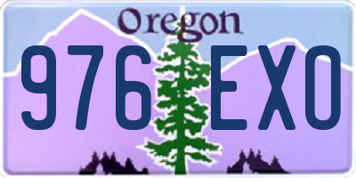 OR license plate 976EXO