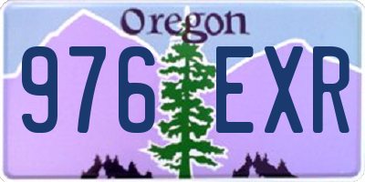 OR license plate 976EXR