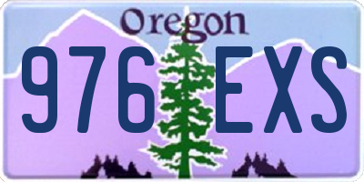 OR license plate 976EXS