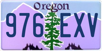 OR license plate 976EXV