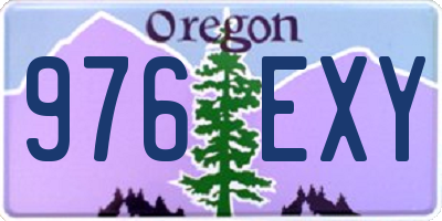 OR license plate 976EXY