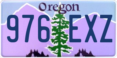 OR license plate 976EXZ