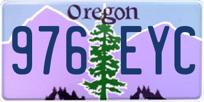 OR license plate 976EYC