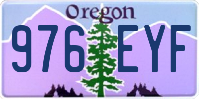 OR license plate 976EYF