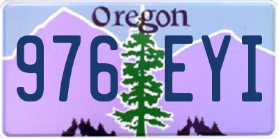 OR license plate 976EYI