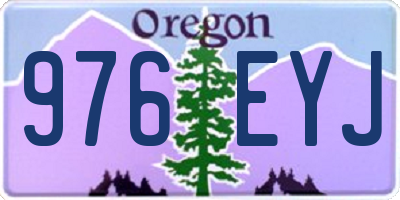 OR license plate 976EYJ
