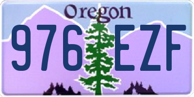 OR license plate 976EZF